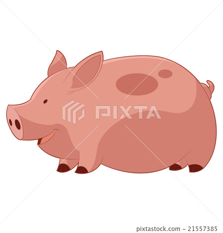 Cartoon Happy  Pig 21557385
