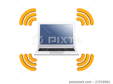無線電波和筆記本電腦 21558061