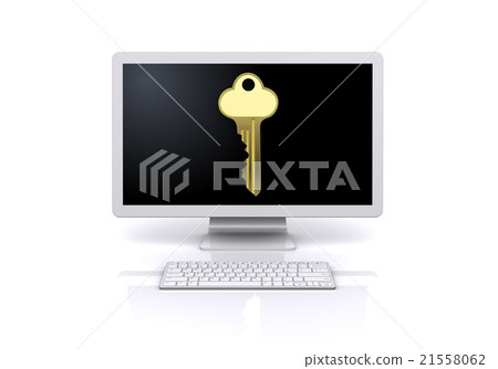 電腦和鑰匙 電腦和鑰匙 21558062
