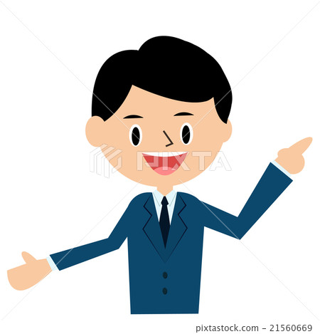 Businessman tried ~ Explanation 1 ~ upper body 21560669