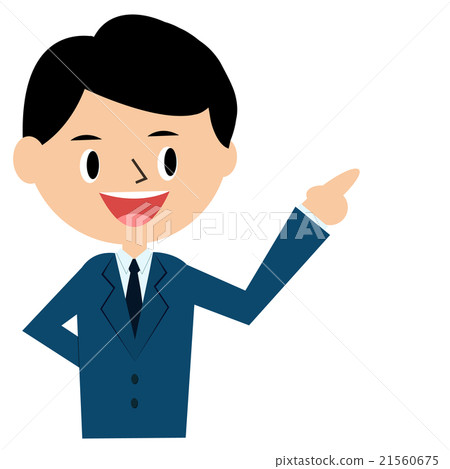 商人試過〜我試著指著我的手指1~上半身 商人試過〜我試著指著我的手指1~上半身 21560675