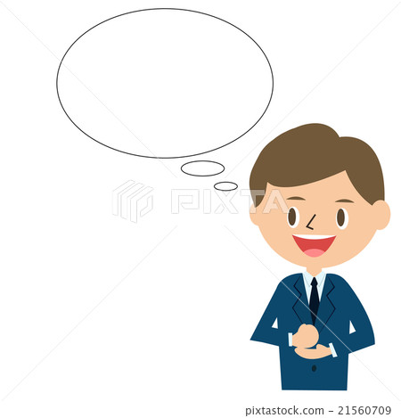 A businessman tried it ~ I thought of an image of conviction 4 - Waist upper part A businessman tried it ~ I thought of an image of conviction 4 - Waist upper part 21560709
