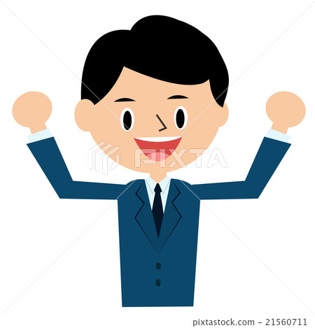 Businessman tried ~ I tried to motivate 1 ~ upper body Businessman tried ~ I tried to motivate 1 ~ upper body 21560711
