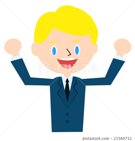 Businessman tried trying to motivate 2 ~ upper body 21560712