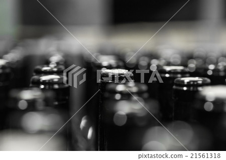 wine bottles on the conveyor wine bottles on the conveyor 21561318