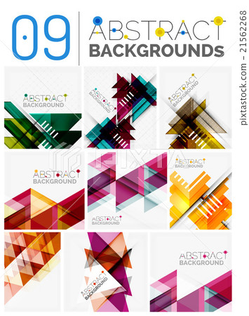 Collection of abstract backgrounds - Stock Illustration [21562268] - PIXTA
