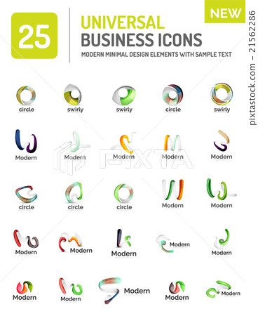 Abstract company logo vector collection 21562286