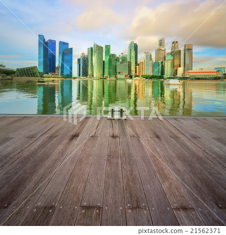 Singapore Skyline and view of Marina Bay 21562371