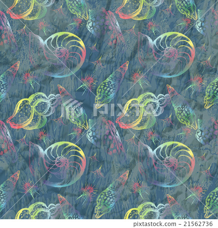 Hand drawn watercolor colorful seamless pattern. - Stock Illustration ...