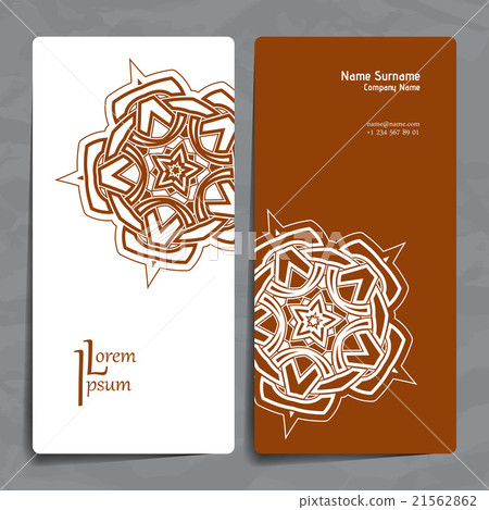 Set of vector design templates. Business card with 21562862