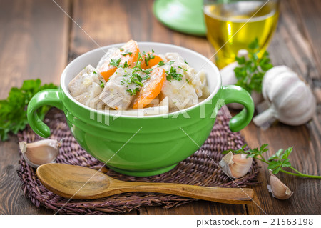 meat with vegetables and pasta meat with vegetables and pasta 21563198