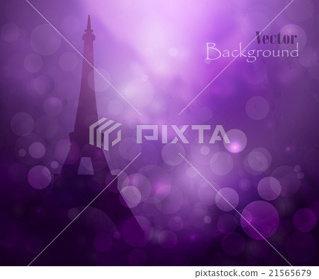 silhouette of Eiffel tower in rain silhouette of Eiffel tower in rain 21565679