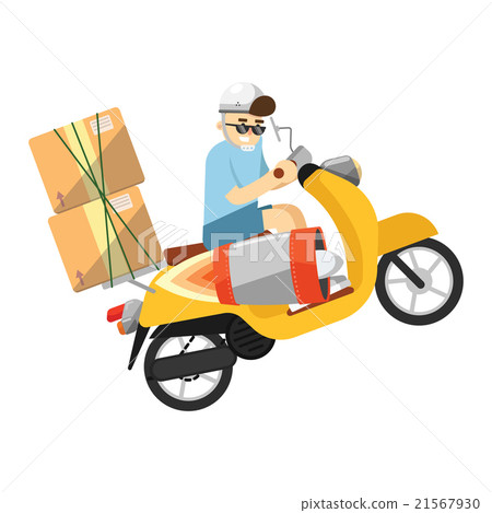 Scooter isolated on white background Scooter isolated on white background 21567930