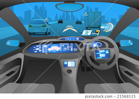 Head Up Display (HUD) Right Handle Image Illustration 21568115