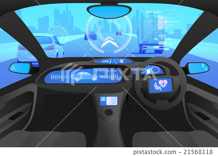 Head Up Display (HUD) Right Handle Image Illustration 21568118