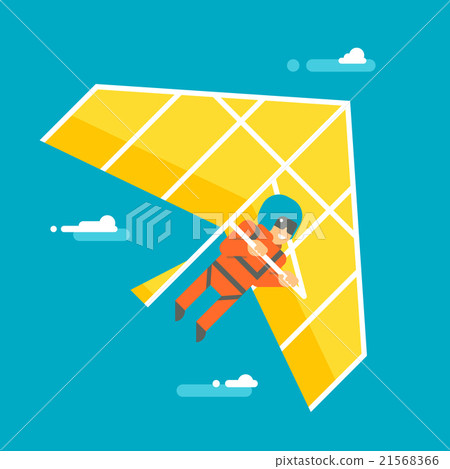 Flat design hangglider 21568366