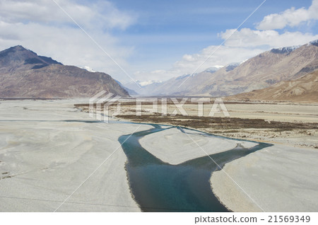 view of lake in Hunder village, Leh 21569349