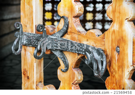 old carved wooden door 21569458