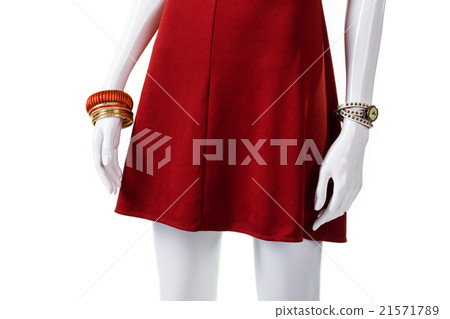 Wrist accessories on mannequin's hand. Wrist accessories on mannequin's hand. 21571789