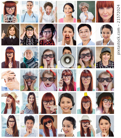 Composite image of charming businesswoman asking for silence 21572024