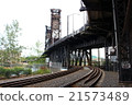 Railway running in Portland, Oregon, USA 21573489