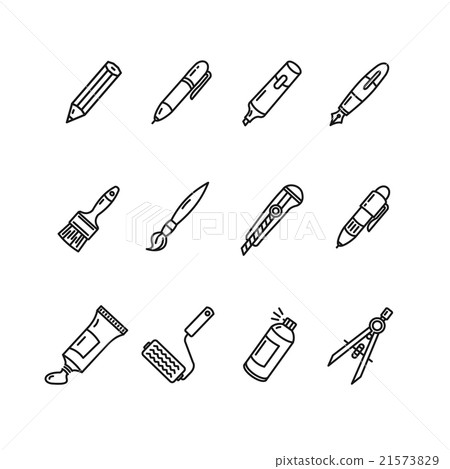 Pen Icon Set. Vector Pen Icon Set. Vector 21573829