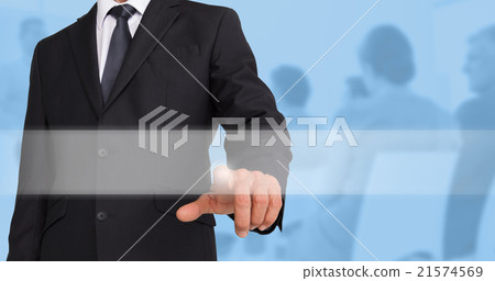 Composite image of businessman pointing Composite image of businessman pointing 21574569