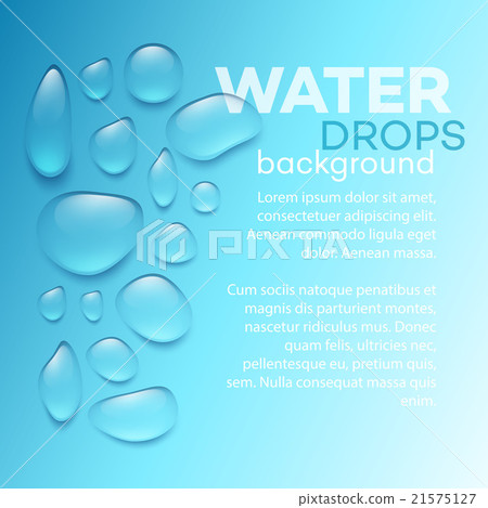 Water drops on blue background. Vector Water drops on blue background. Vector 21575127