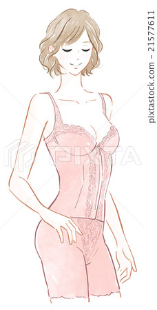 Women wearing compensated underwear 21577611