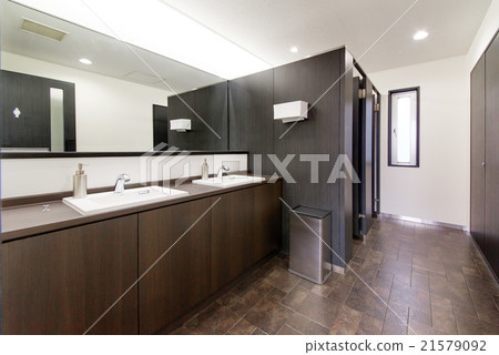 Public toilet in an office building Public toilet in an office building 21579092