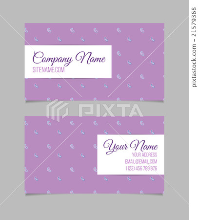 Business card template. Asian paisley Business card template. Asian paisley 21579368