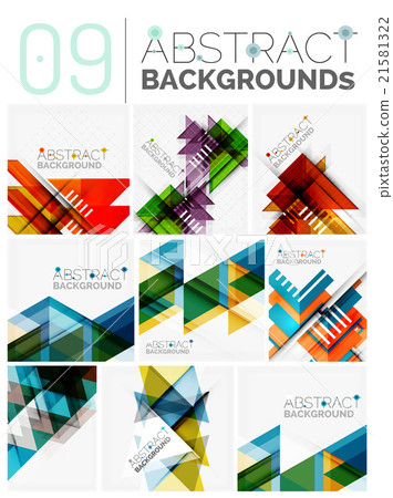 Collection of abstract backgrounds Collection of abstract backgrounds 21581322
