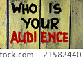 Who Is Your Audience Concept 21582440
