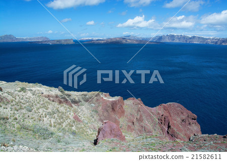 Landscape at Santorini, Greece Landscape at Santorini, Greece 21582611