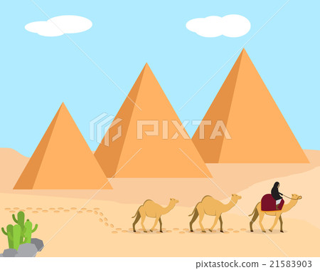 Travel in desert land of Giza, Egypt 21583903