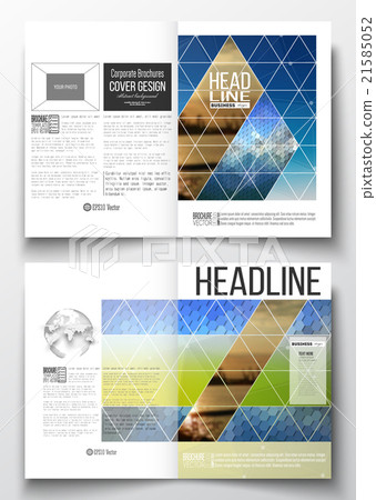 Set of business templates for brochure, magazine 21585052