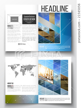 Set of business templates for brochure, magazine 21585056