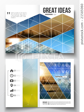 Set of business templates for brochure, magazine 21585060