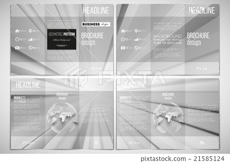 Vector set of tri-fold brochure design template on Vector set of tri-fold brochure design template on 21585124
