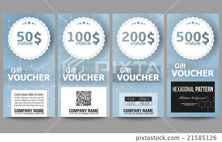 Set of modern gift voucher templates. Chemistry Set of modern gift voucher templates. Chemistry 21585126