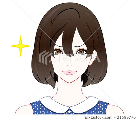 女性的面部表情/自信/夏裝 21589770