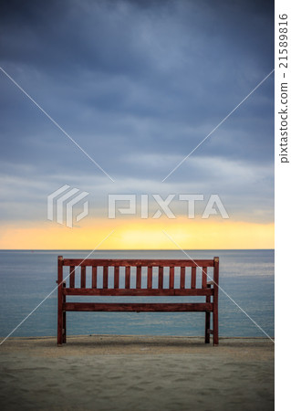 Sunset on the beach Sunset on the beach 21589816