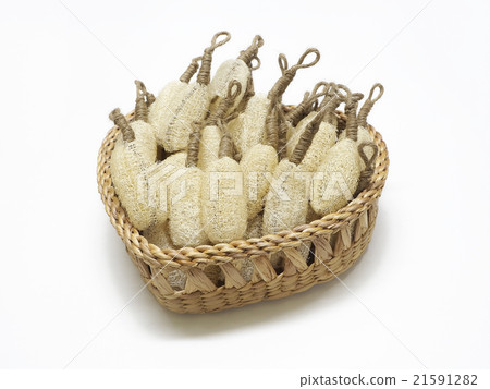 Luffa in the basket. Luffa in the basket. 21591282