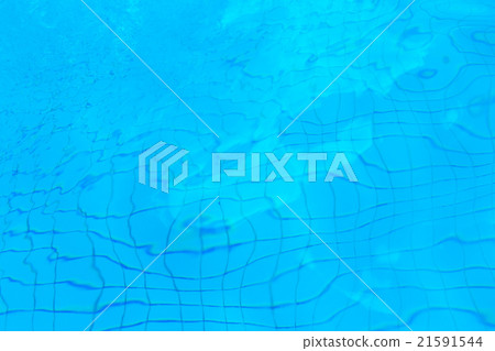 Blue ripple water in swimming pool 21591544