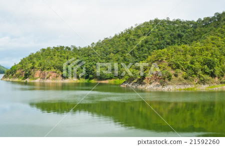 Green mountain landscape 21592260