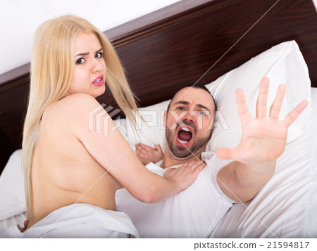 Couple interrupted by somebody as make love 21594817