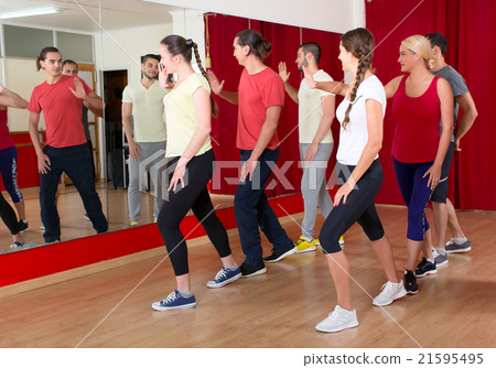 Dancers training in dancing school 21595495