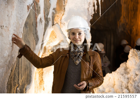 Female on salt-mine excursion 21595557