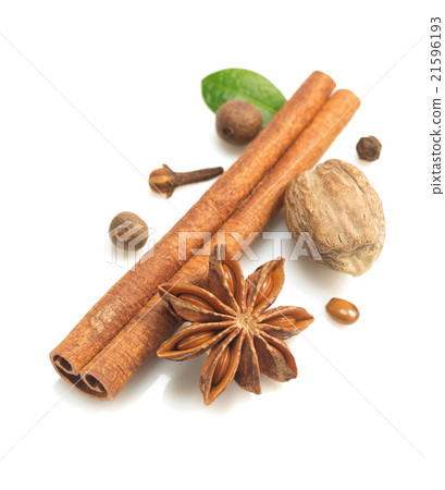 cinnamon sticks, anise star and other spices cinnamon sticks, anise star and other spices 21596193