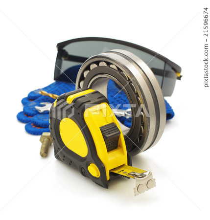 set of tools and instruments on white 21596674